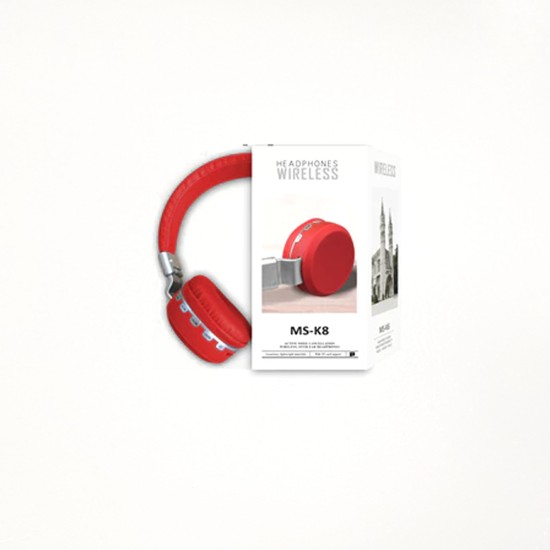 AURICULAR BLUETOOTH INALÁMBRICO MS-K8 VERMELHO